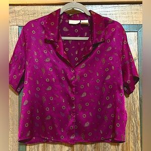 Silk paisley blouse